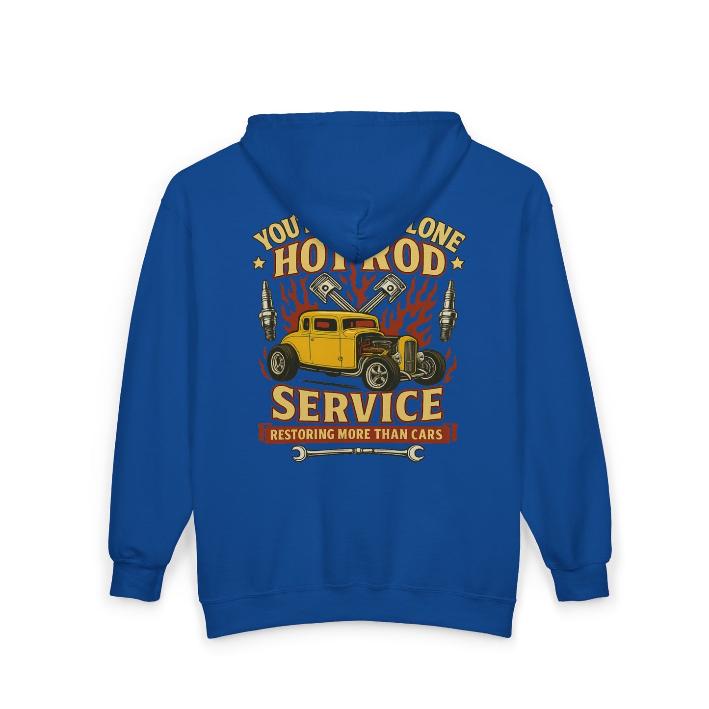 Hot Rod Full Zip Up Hoodie