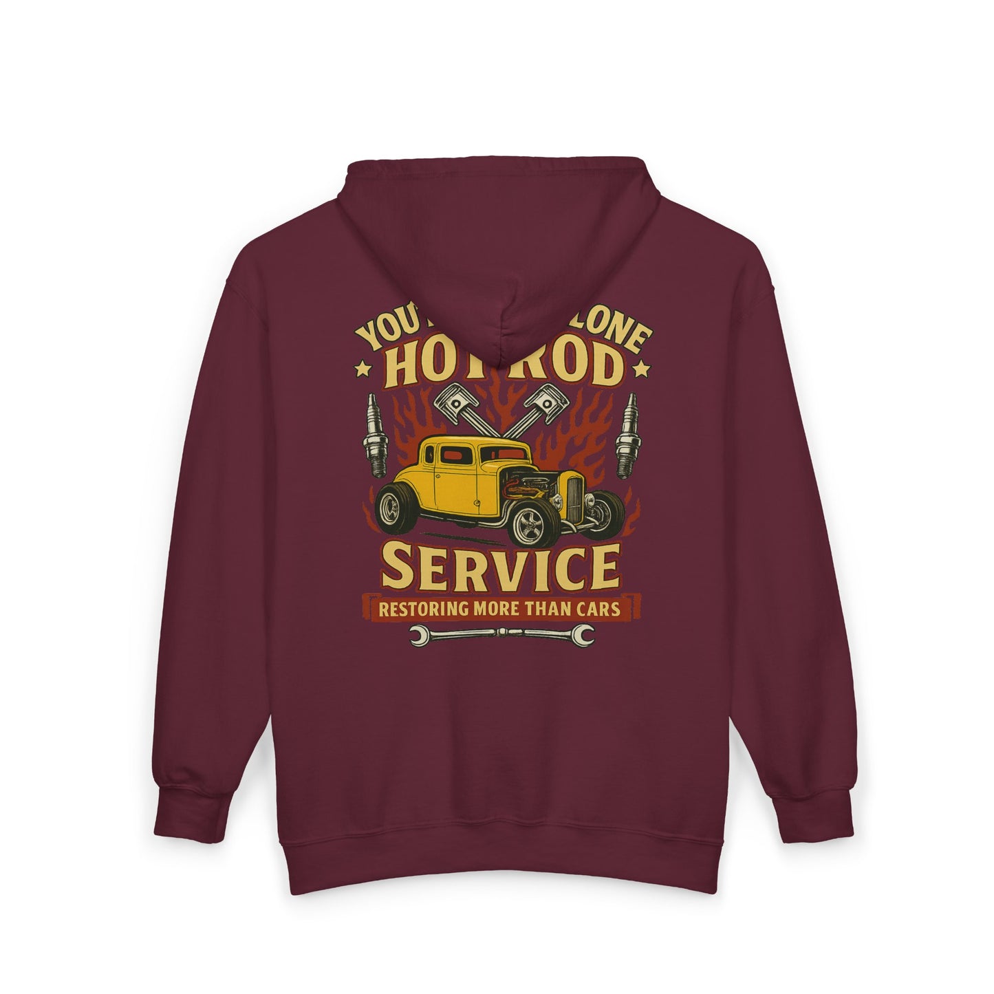 Hot Rod Full Zip Up Hoodie