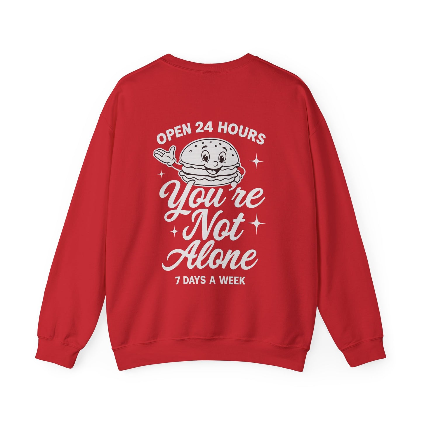 Open 24 Hours Crewneck Sweatshirt