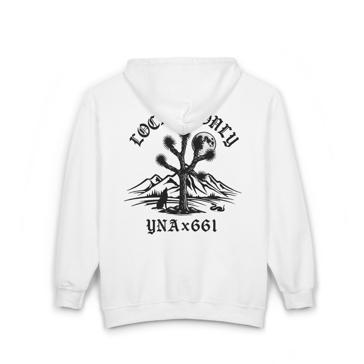 Locals Only Full Zip Up Hooded Sweatshirt