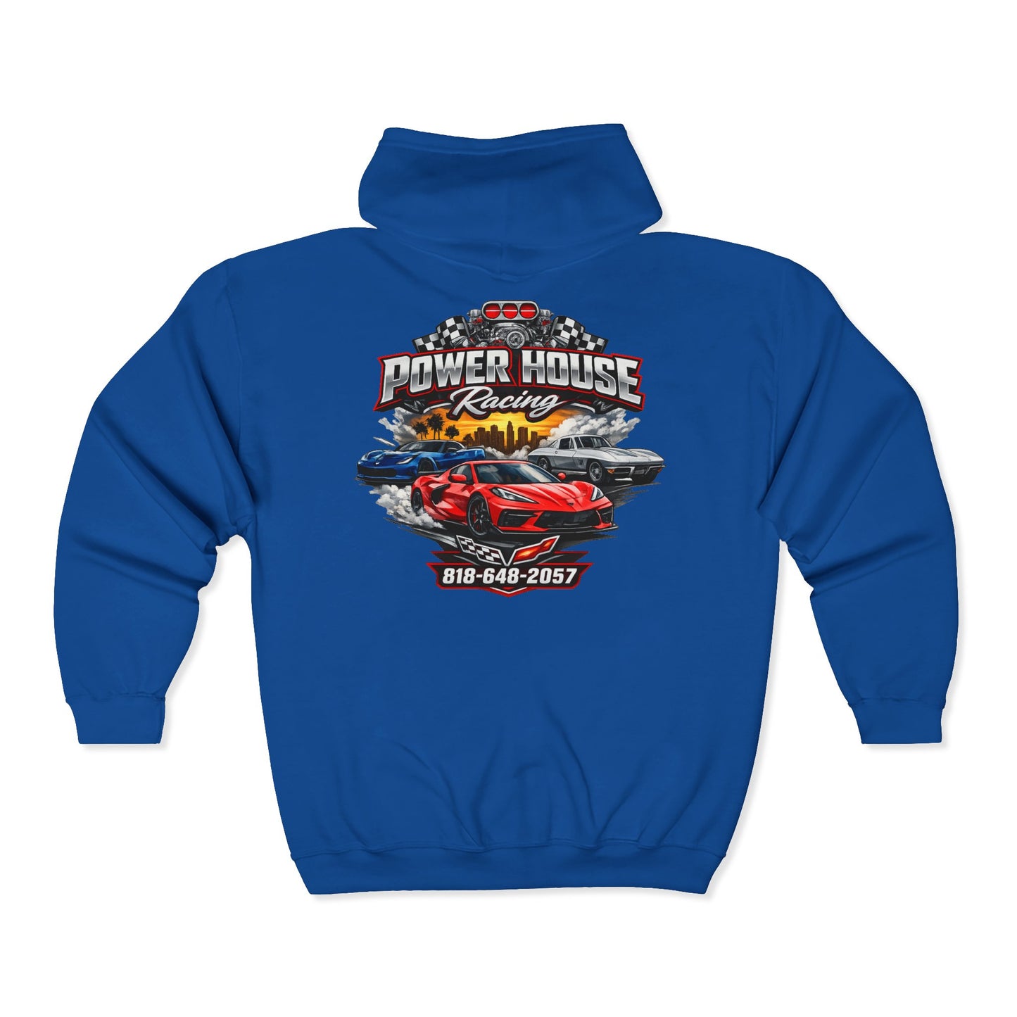 Power House Racing Full Zip Up Hoodie (Variant 3)