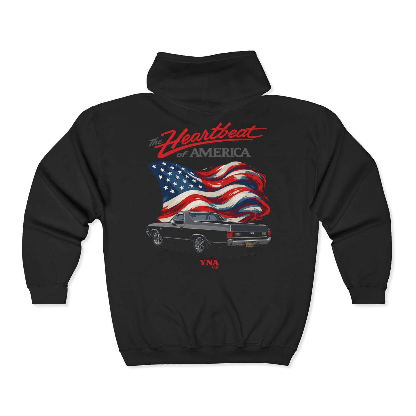 The Heartbeat of America II Full Zip Up Hoodie