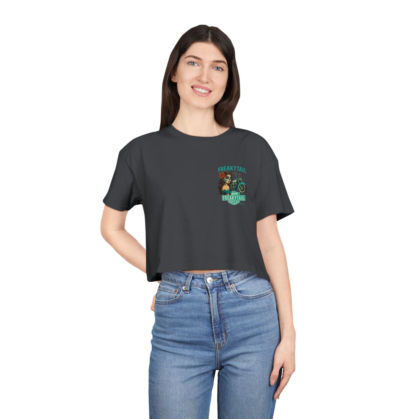 FREAKYTAIL Dias De Los Muertos Women's Crop Tee