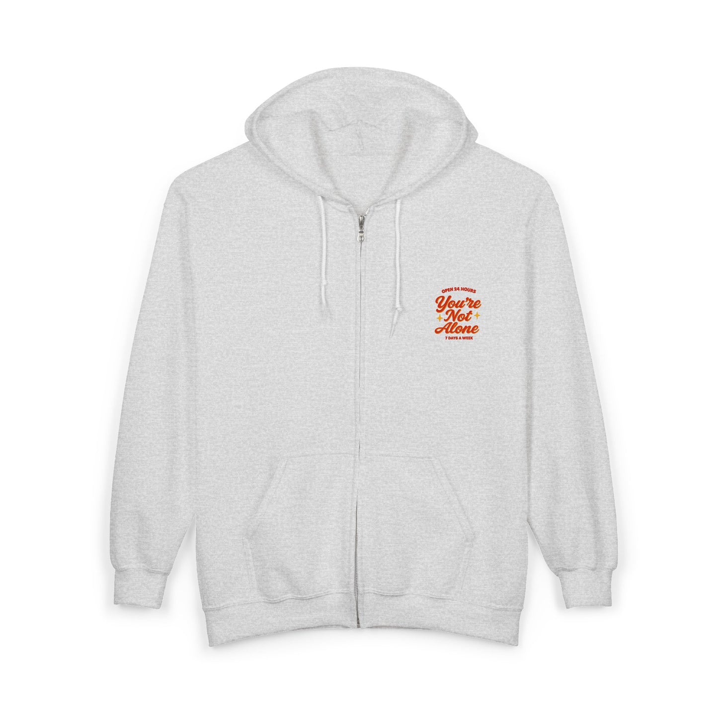 Open 24 Hours Full Zip Up Hoodie (Variant 2)