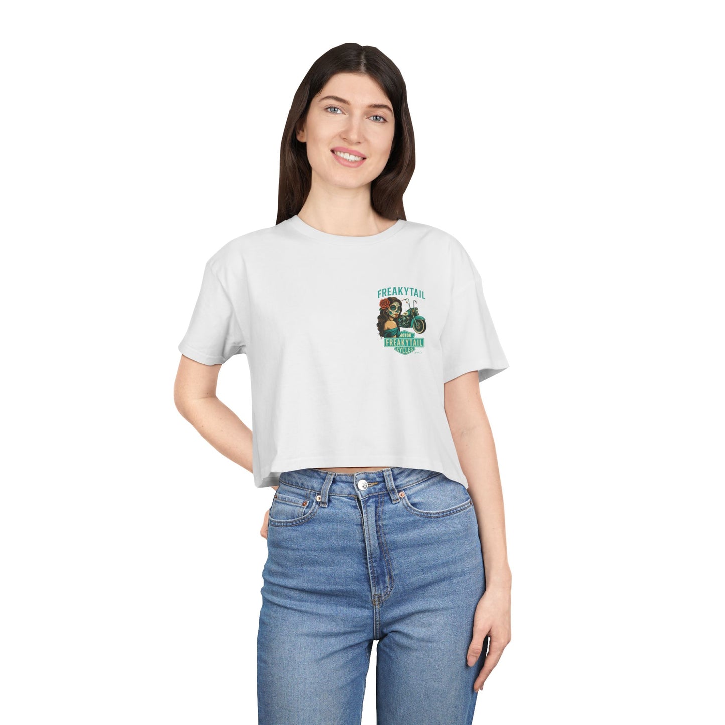 FREAKYTAIL Dias De Los Muertos Women's Crop Tee