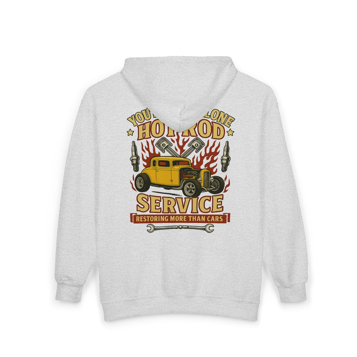 Hot Rod Full Zip Up Hoodie