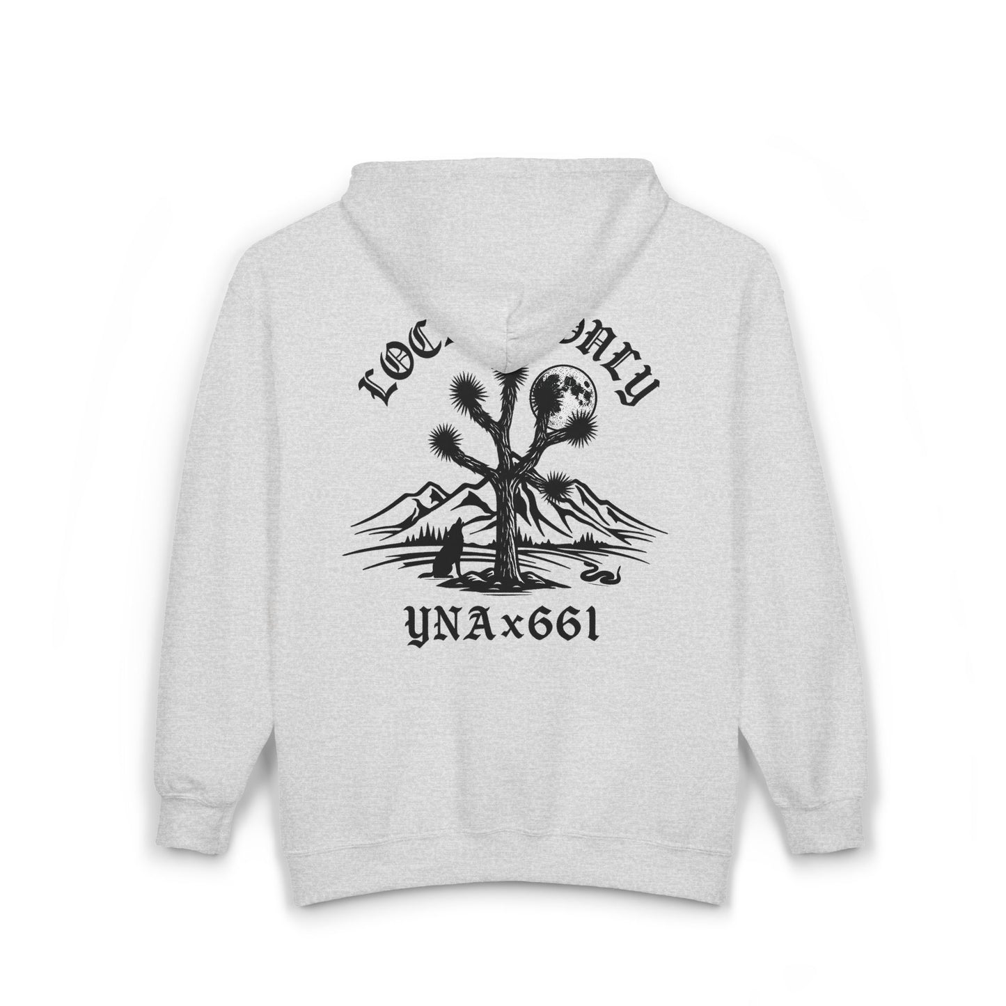 Locals Only Full Zip Up Hooded Sweatshirt