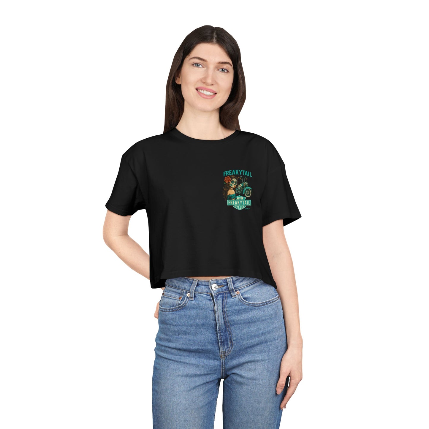 FREAKYTAIL Dias De Los Muertos Women's Crop Tee