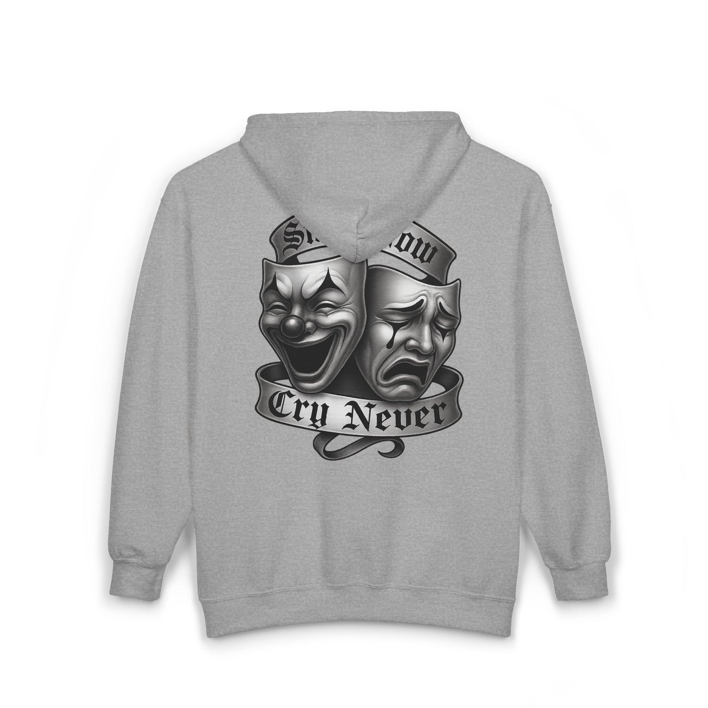 Smile Now, Cry Never Full Zip Up Hooded Sweatshirt