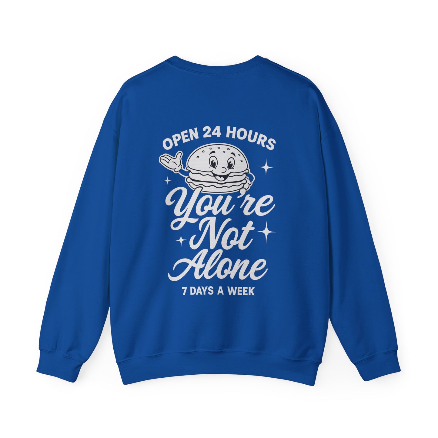 Open 24 Hours Crewneck Sweatshirt