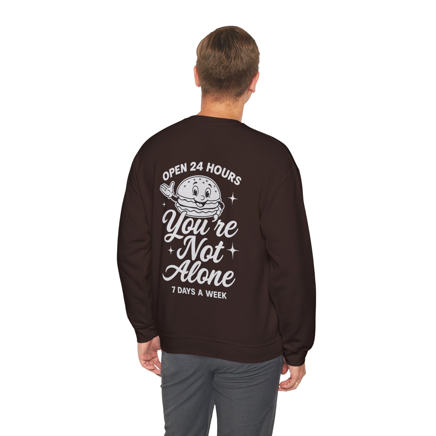 Open 24 Hours Crewneck Sweatshirt