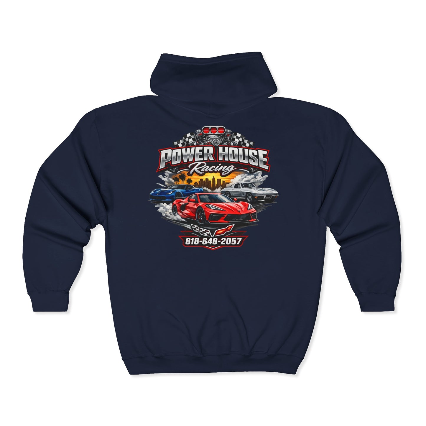 Power House Racing Full Zip Up Hoodie (Variant 3)