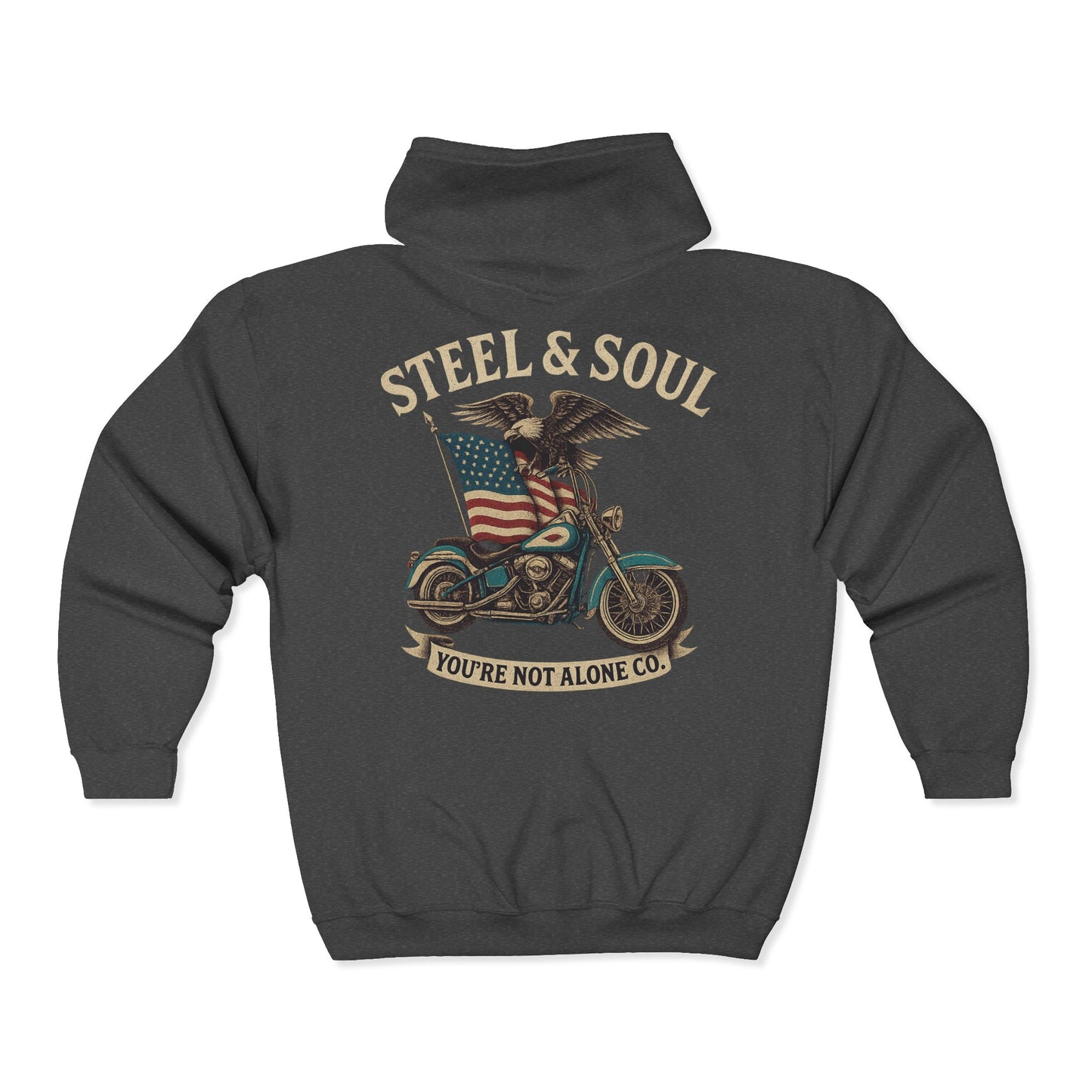 Steel & Soul Full Zip Up Hoodie