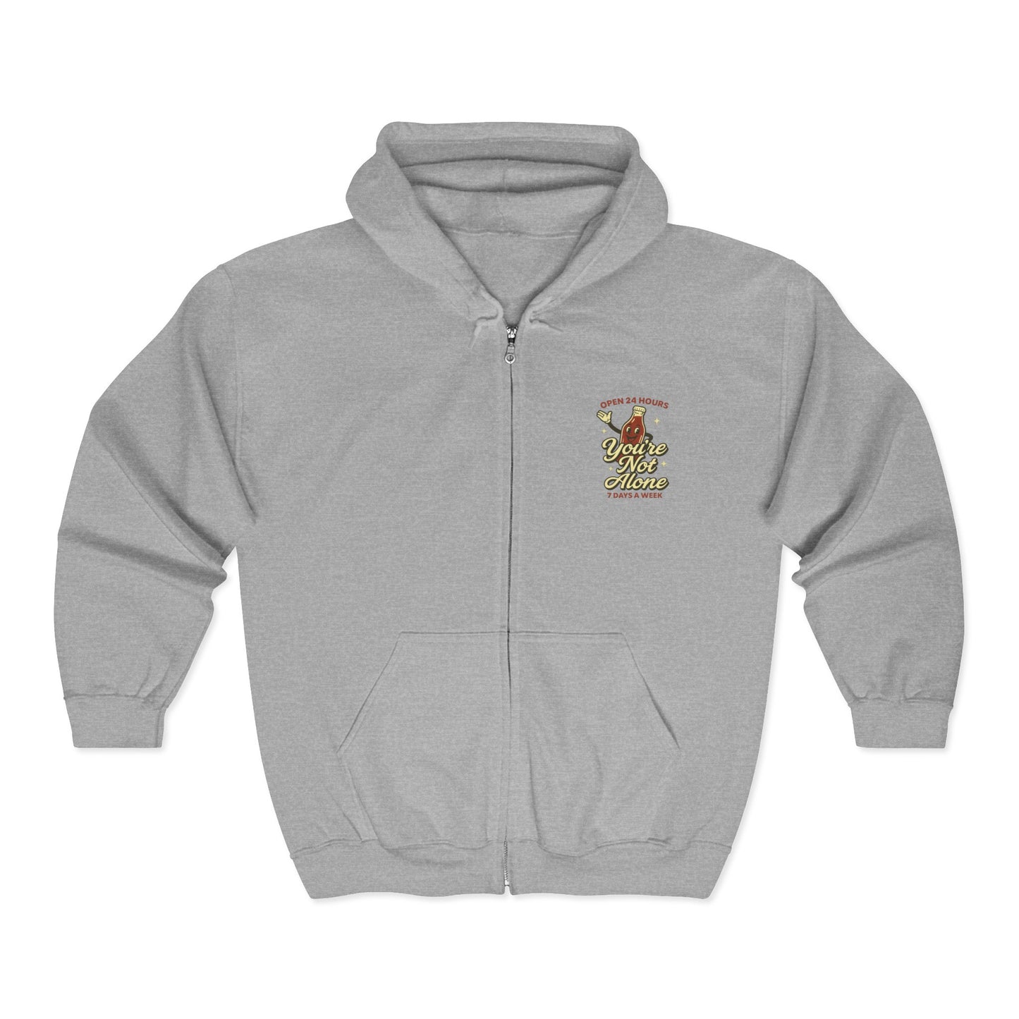 Open 24 Hours Full Zip Up Hoodie Soda Pop Edition