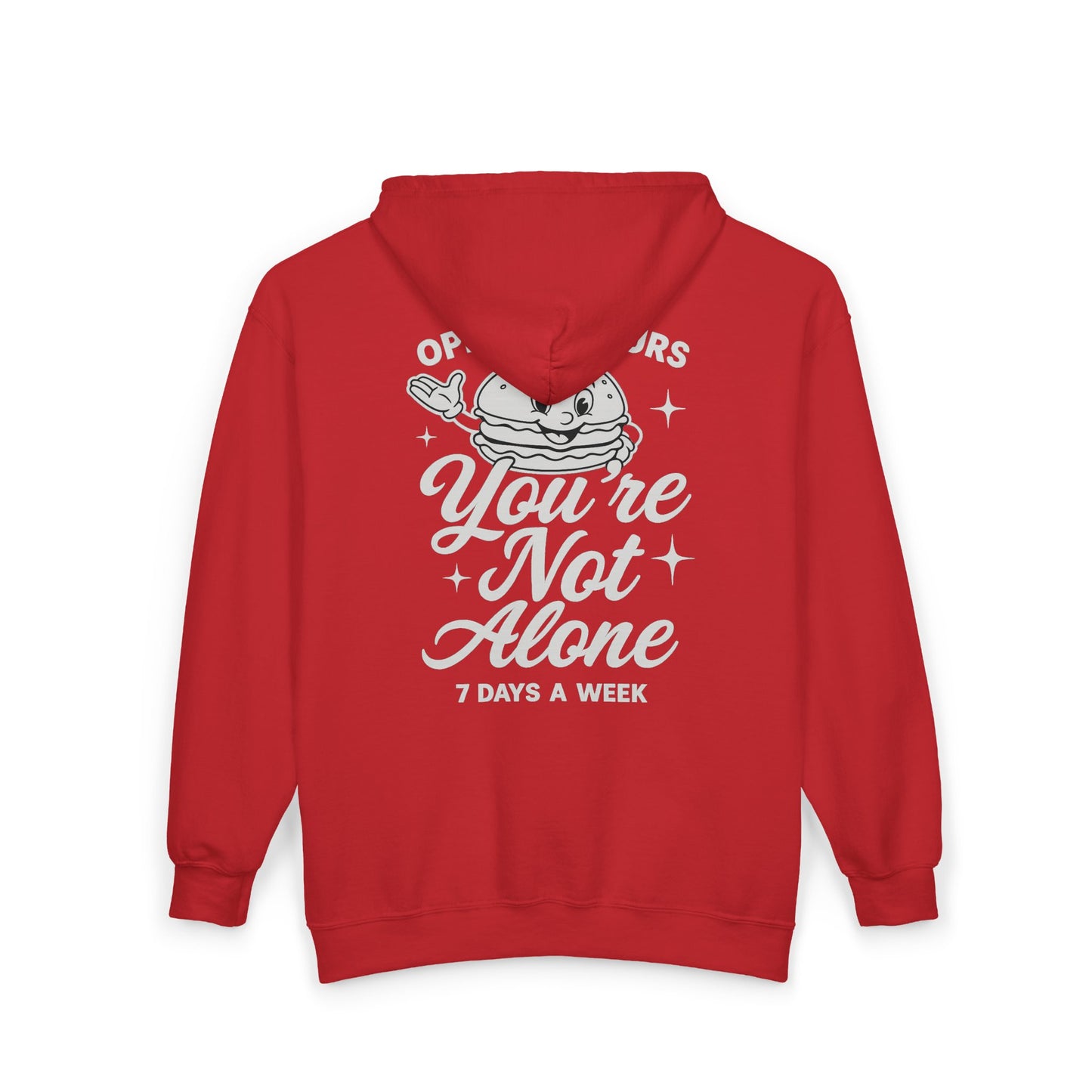 Open 24 Hours Full Zip Up Hoodie