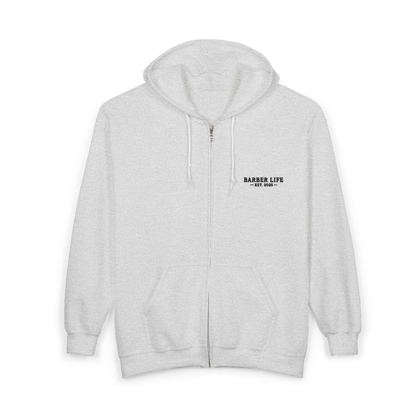 Barber Life Full Zip Up Hoodie