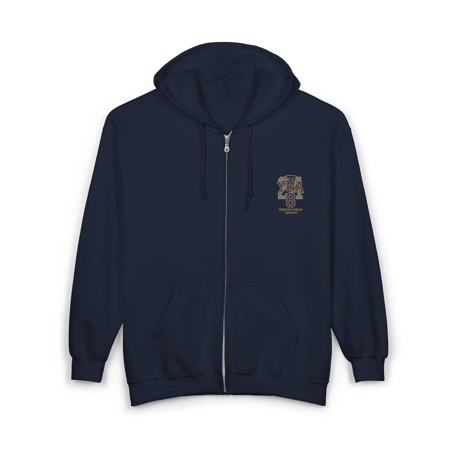 Mentality Full Zip Up Hooded Sweatshirt