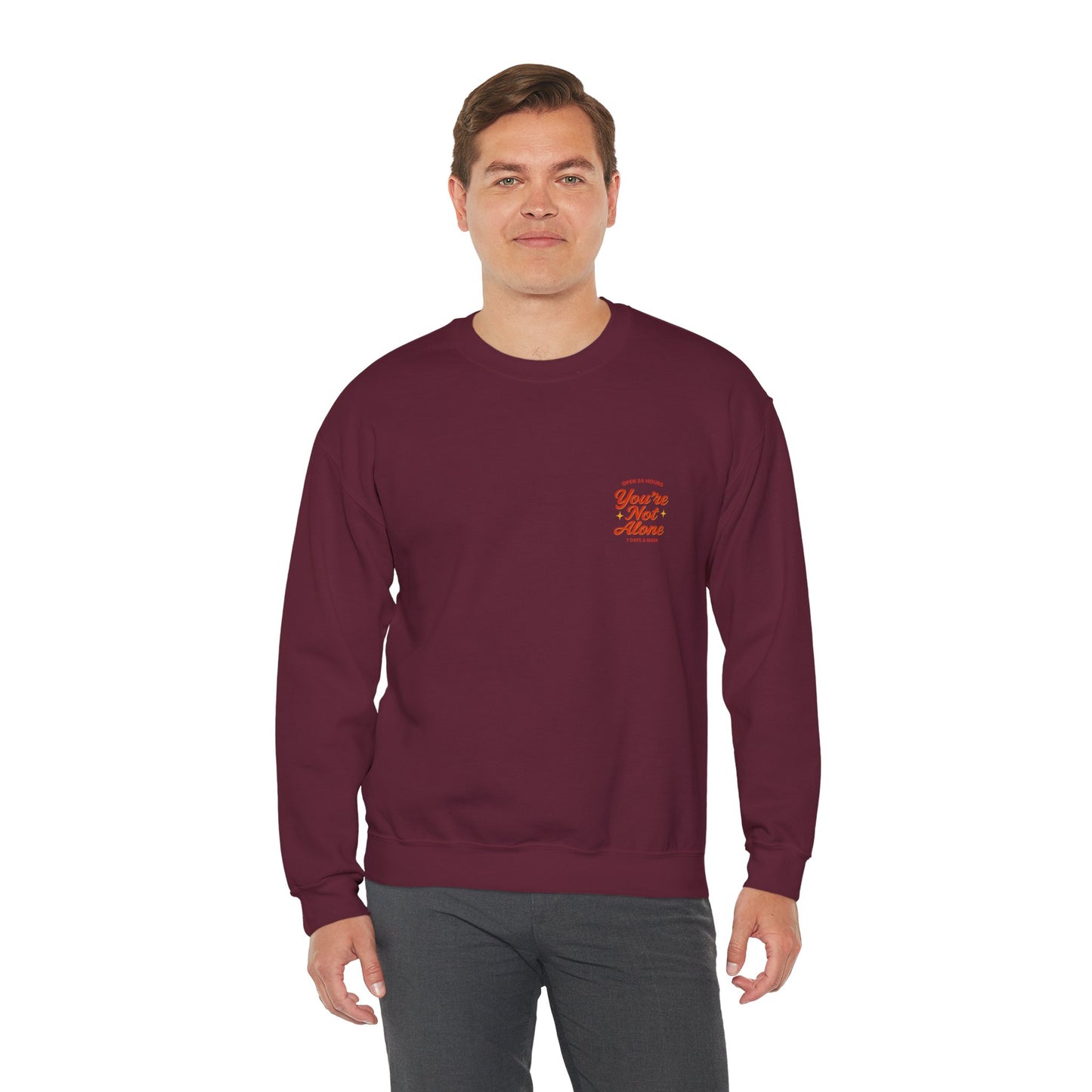Open 24 Hours Crewneck Sweatshirt (Variant 2)