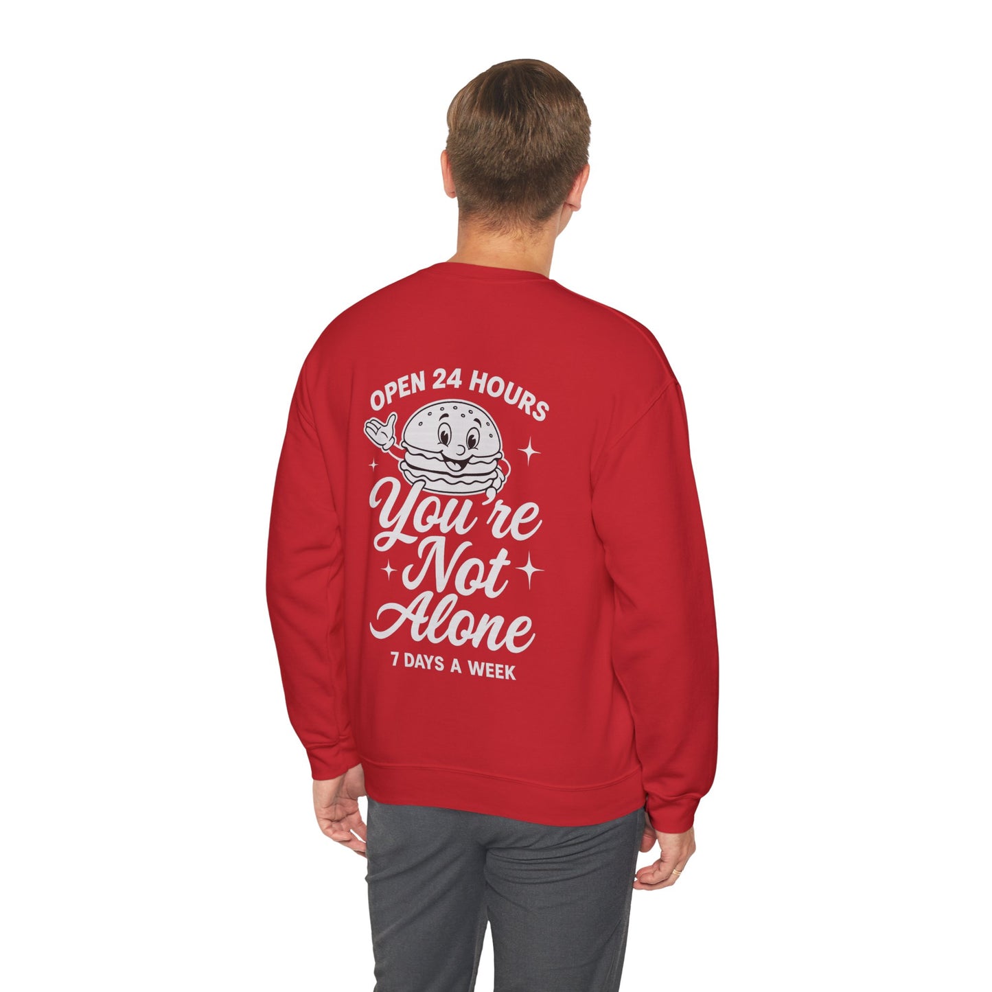 Open 24 Hours Crewneck Sweatshirt
