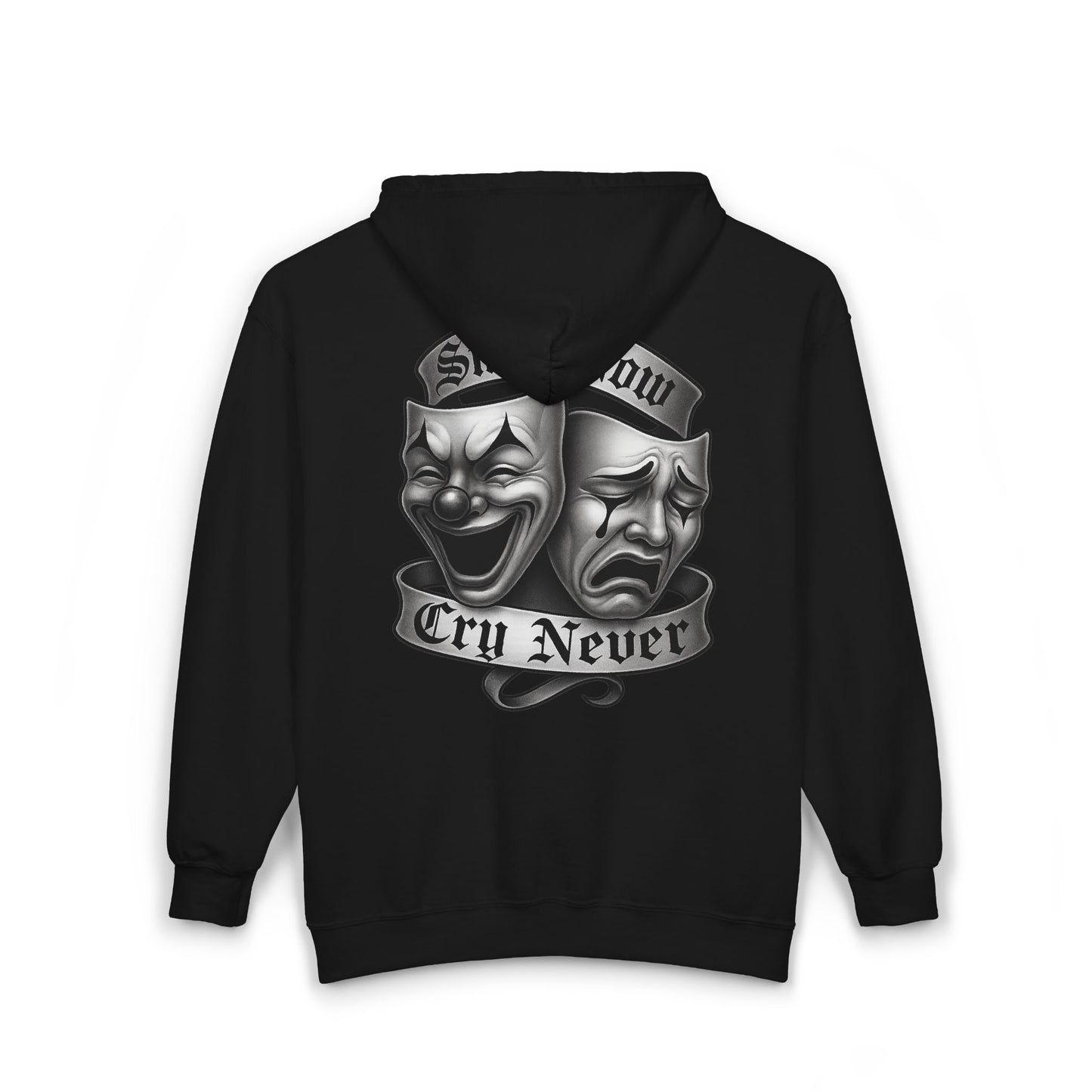 Smile Now, Cry Never Full Zip Up Hooded Sweatshirt