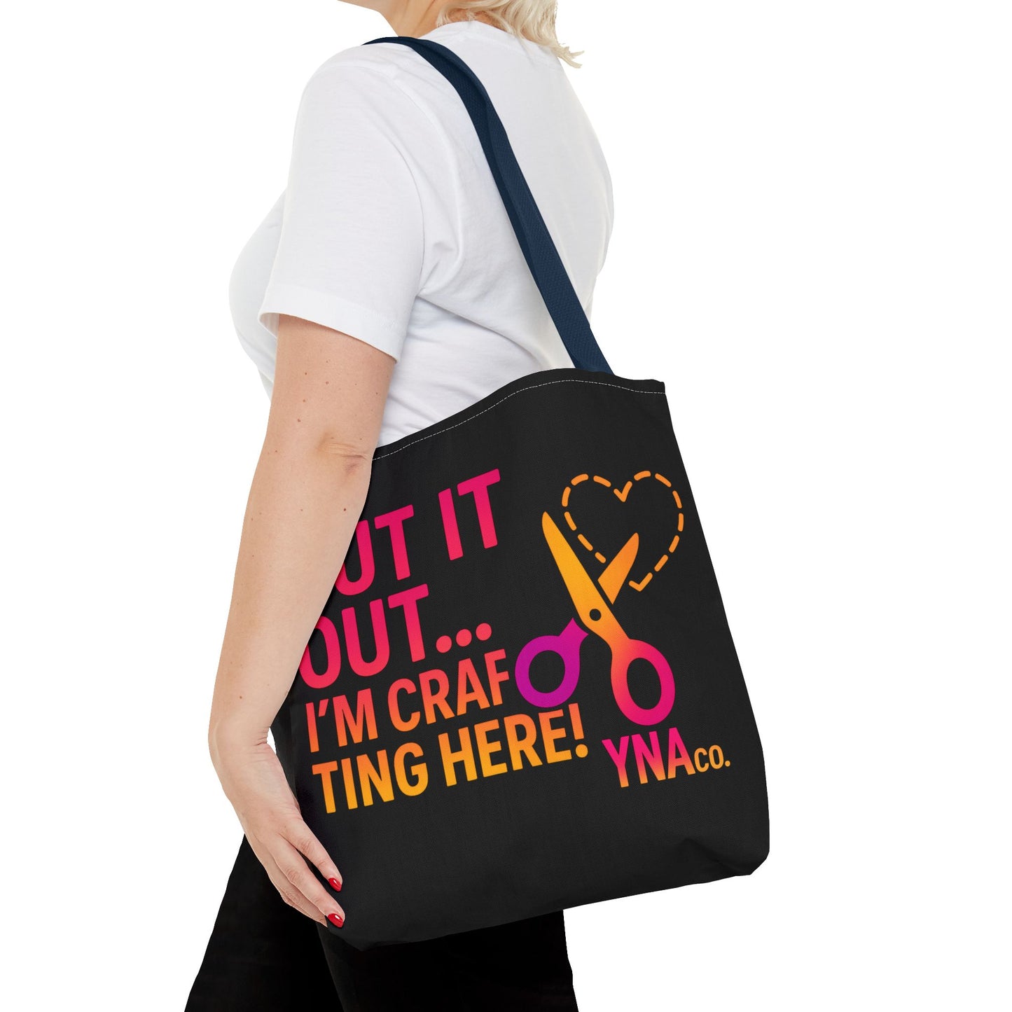 You're Not Alone Tote Bag – Crafting Edition (Black)
