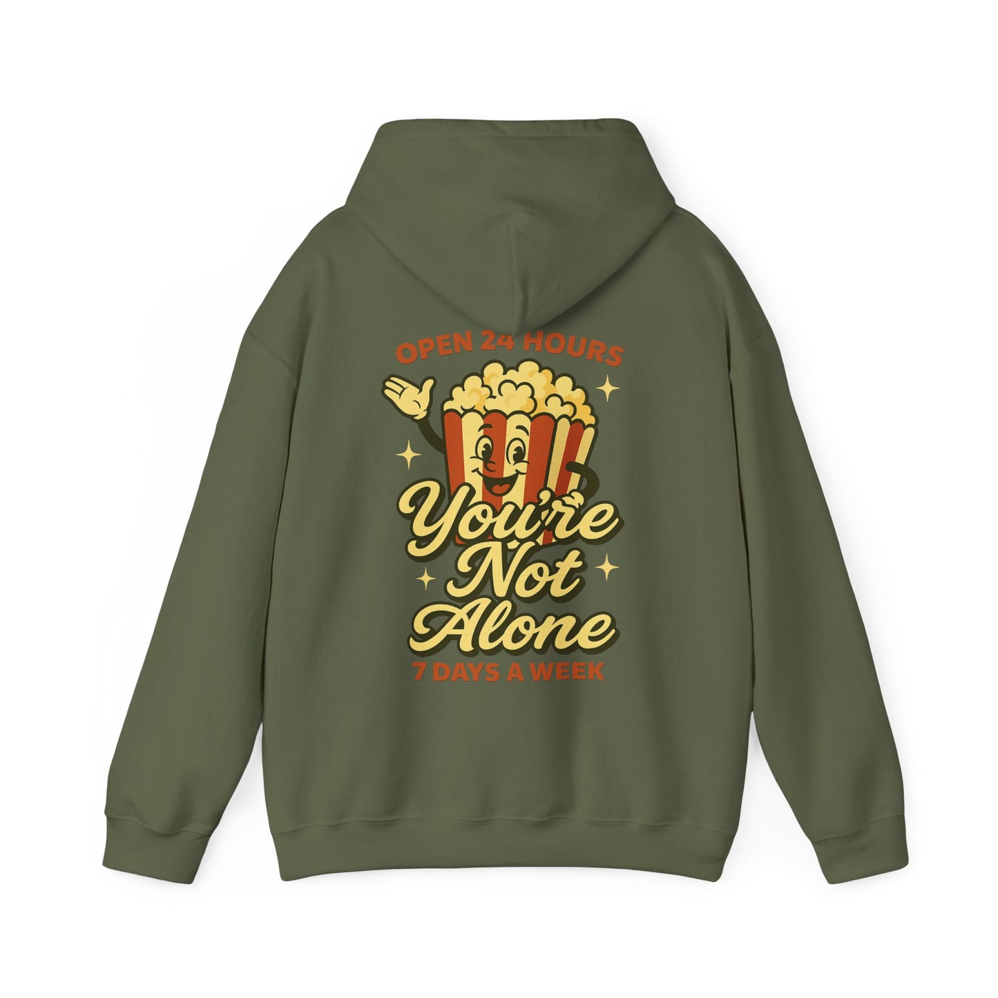 Open 24 Hours Hoodie Popcorn Edition