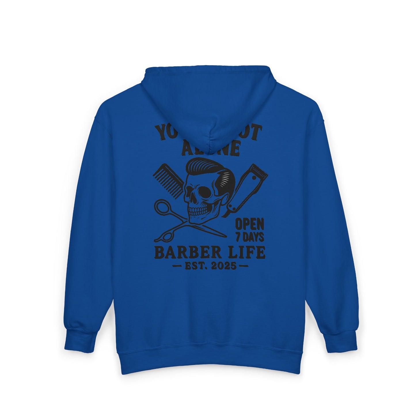 Barber Life Full Zip Up Hoodie