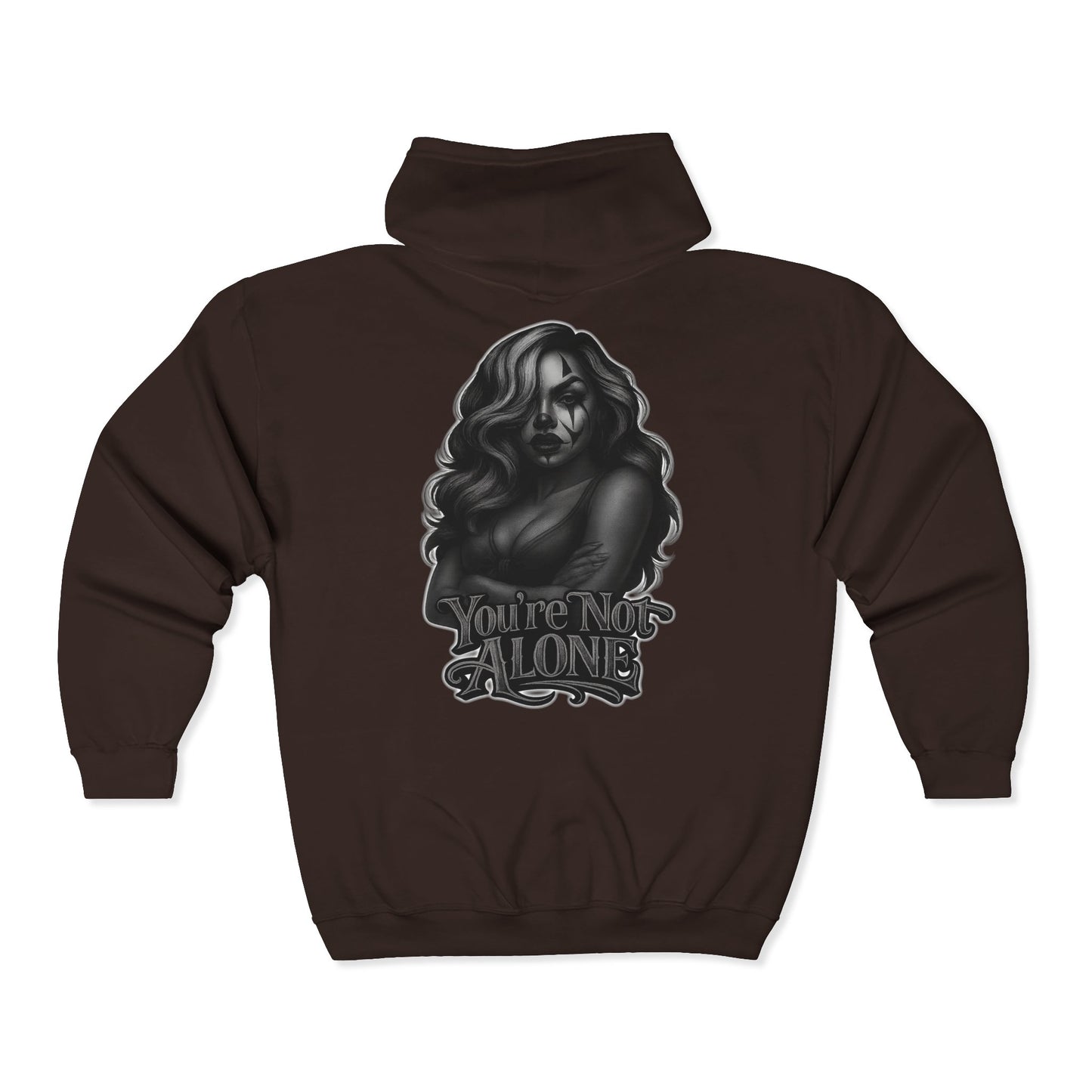 Loca Full Zip Up Hooded Sweatshirt