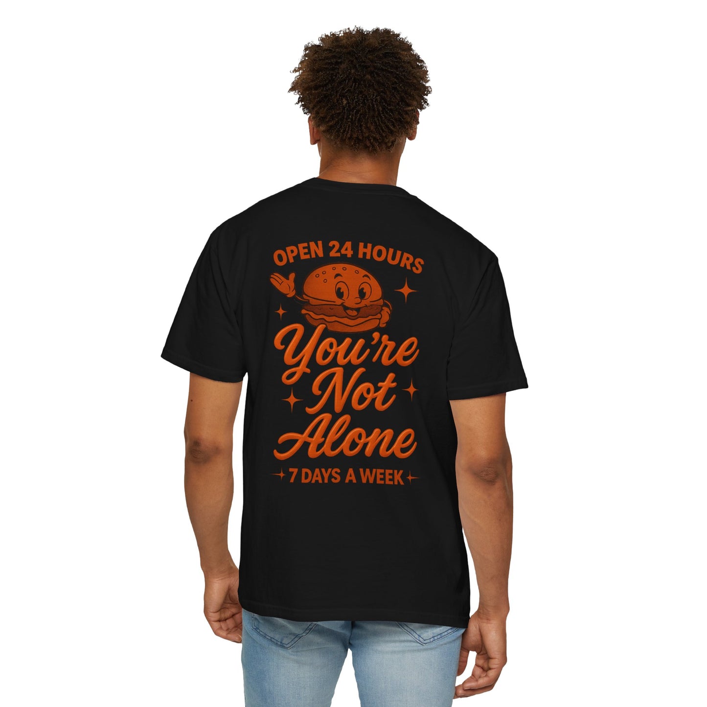 Open 24 Hours Tee-Black