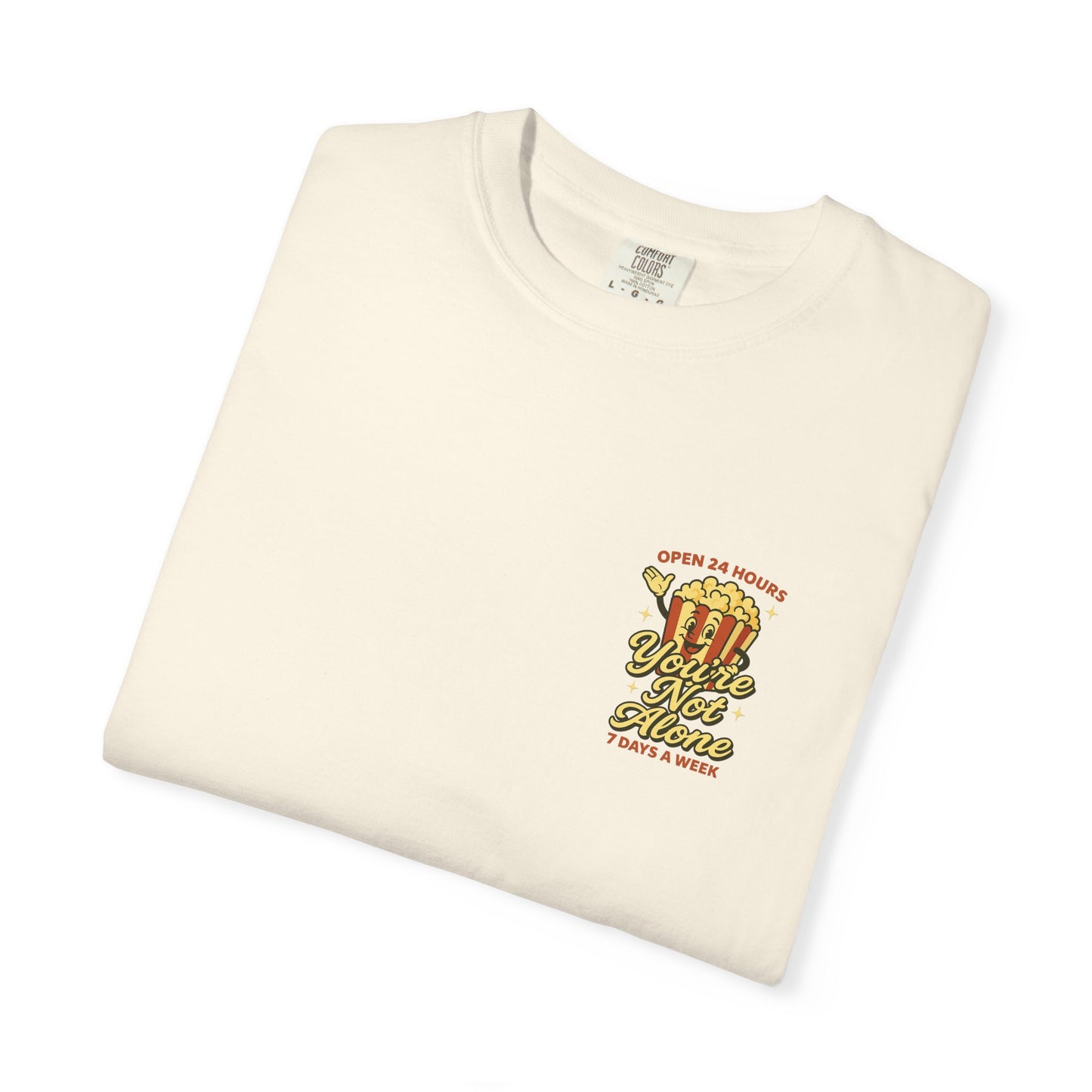 Open 24 Hours Tee-Popcorn Edition