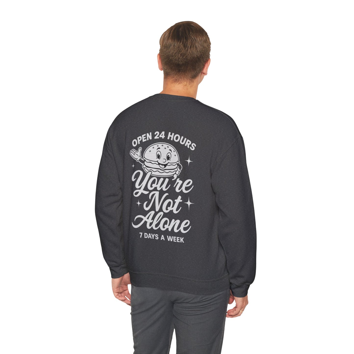 Open 24 Hours Crewneck Sweatshirt