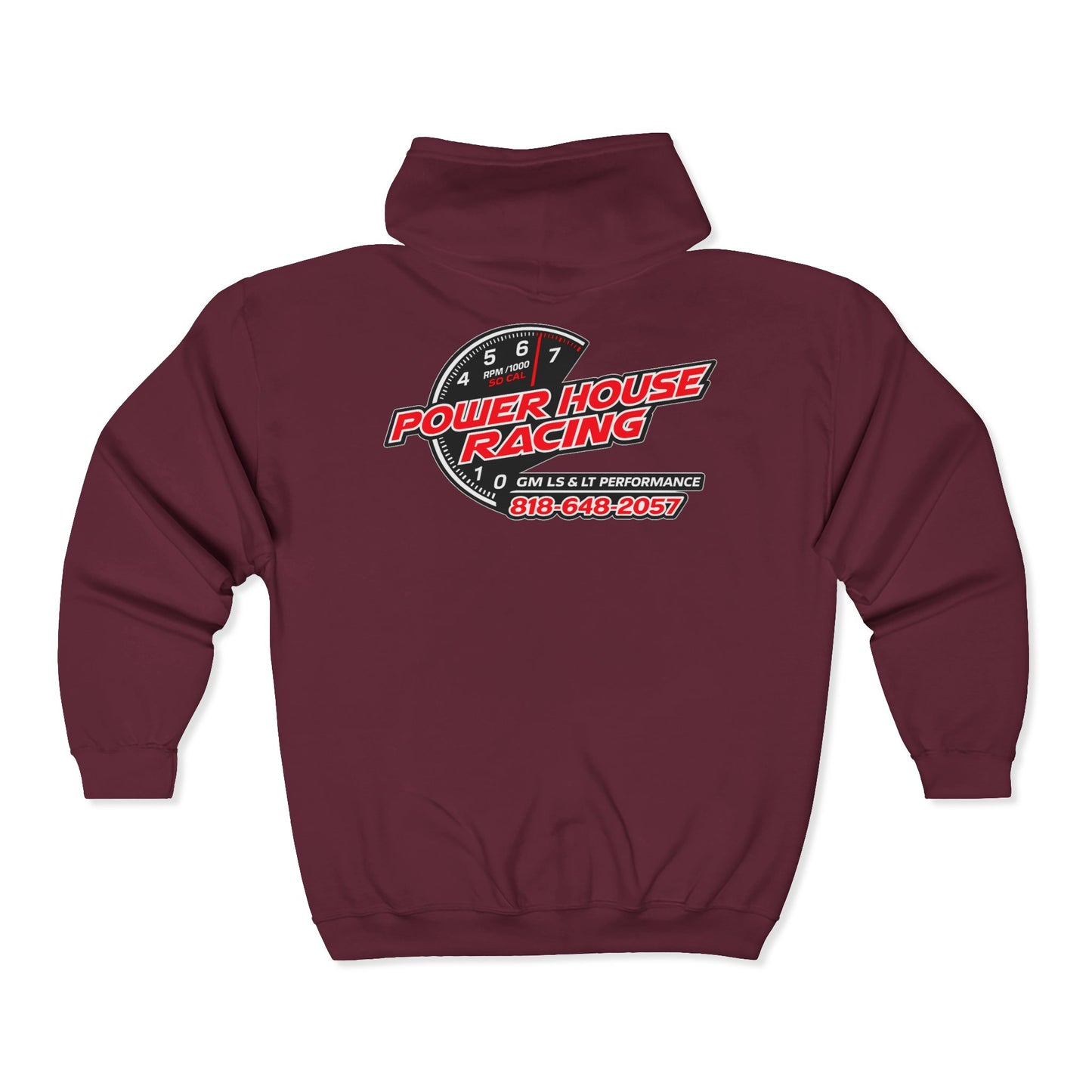 Power House Racing Full Zip Up Hoodie