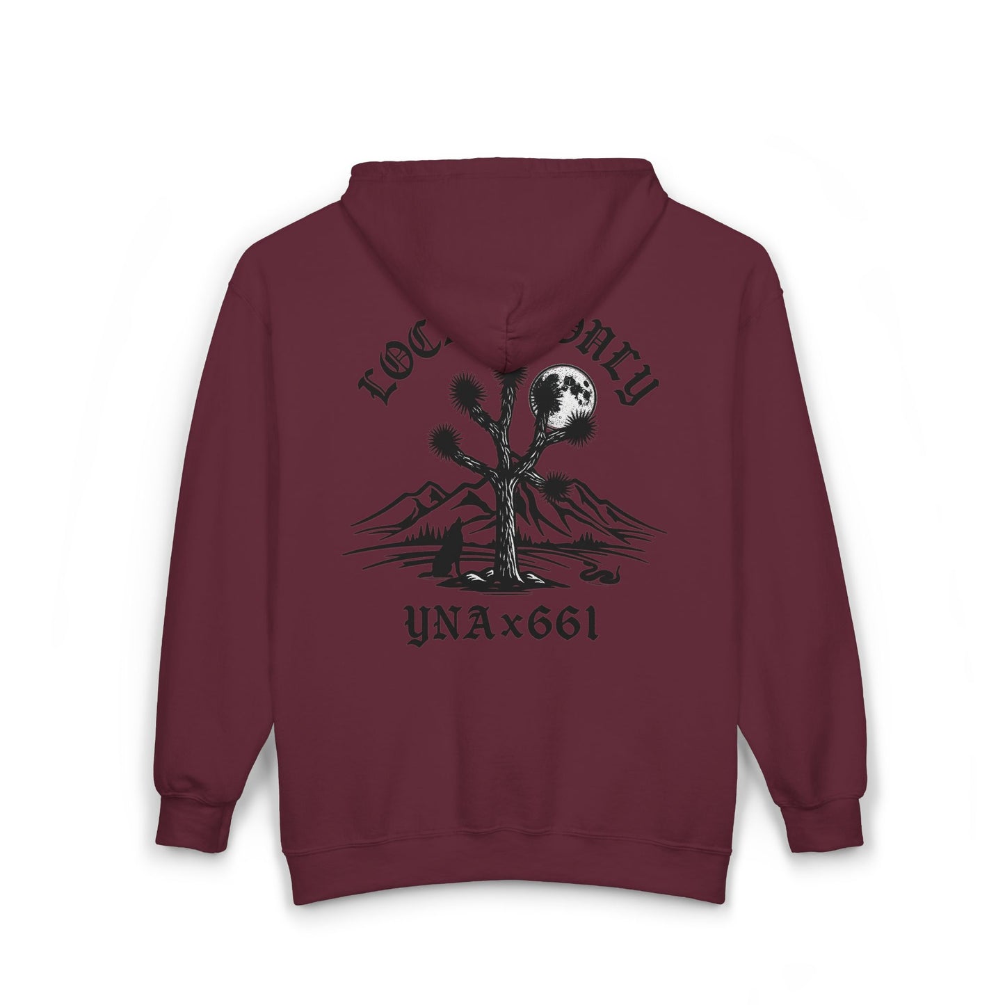 Locals Only Full Zip Up Hooded Sweatshirt
