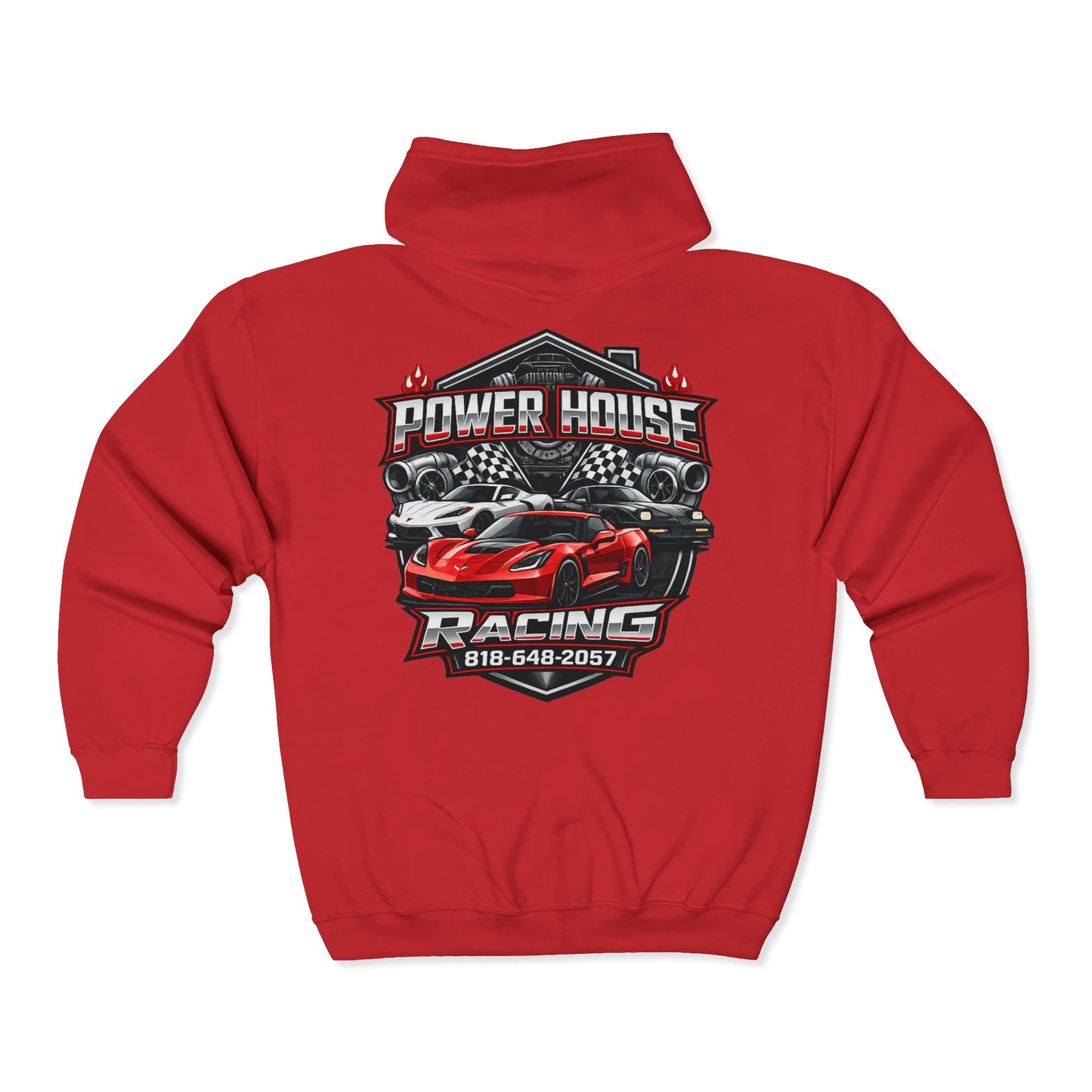 Power House Racing Full Zip Up Hoodie (Variant 2)