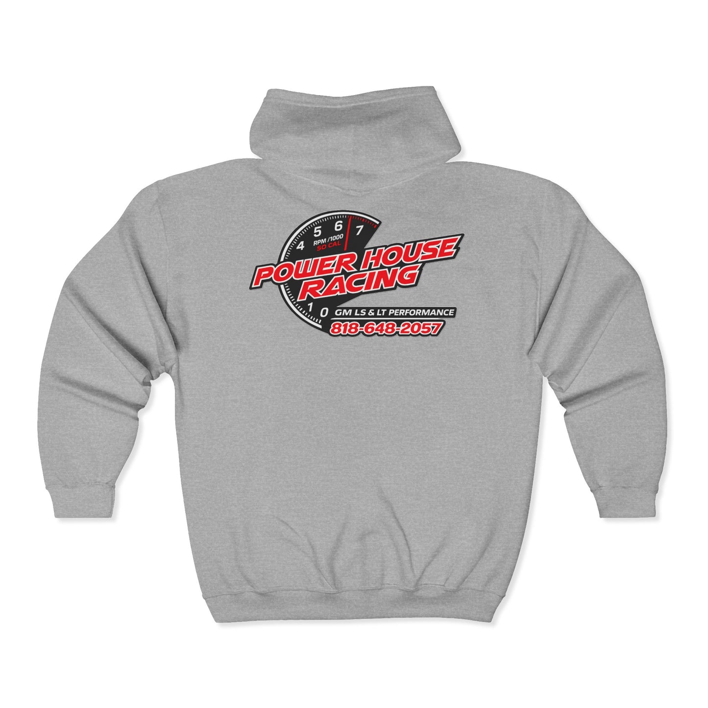 Power House Racing Full Zip Up Hoodie
