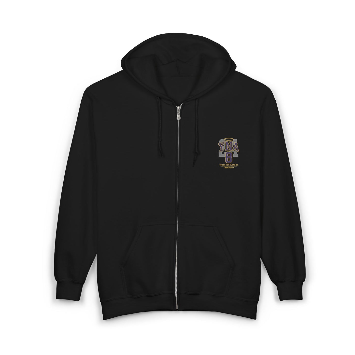 Mentality Full Zip Up Hooded Sweatshirt