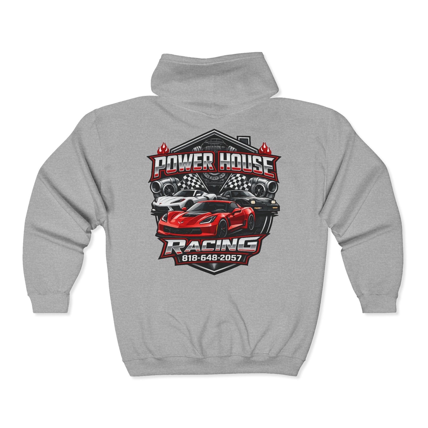 Power House Racing Full Zip Up Hoodie (Variant 2)