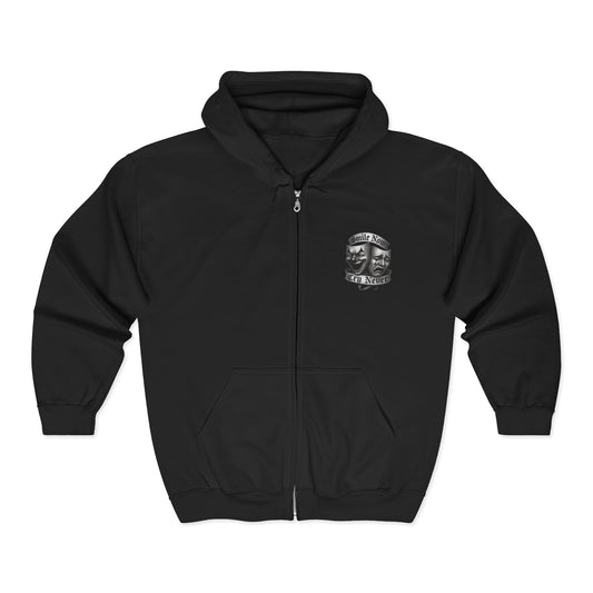 Smile Now, Cry Never Full Zip Up Hooded Sweatshirt