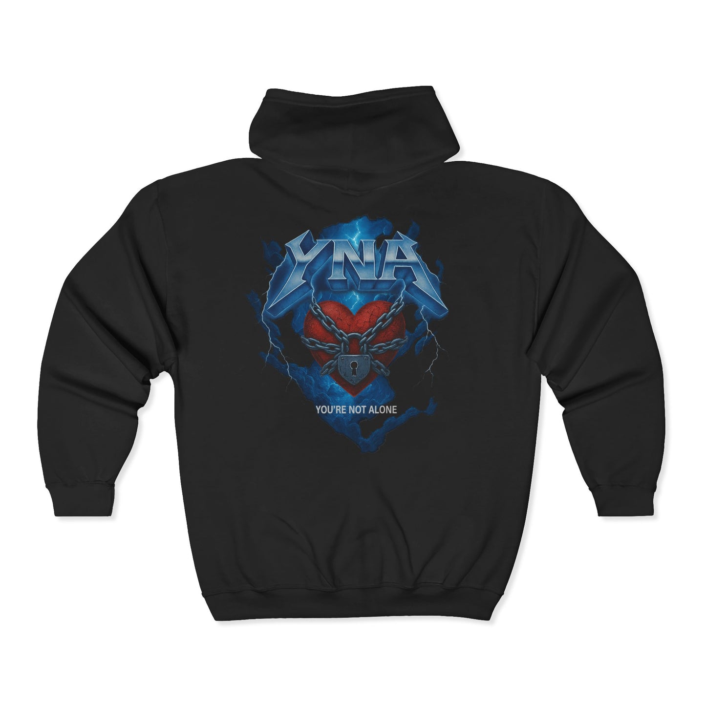 Rock Full Zip Up Hooded Sweatshirt