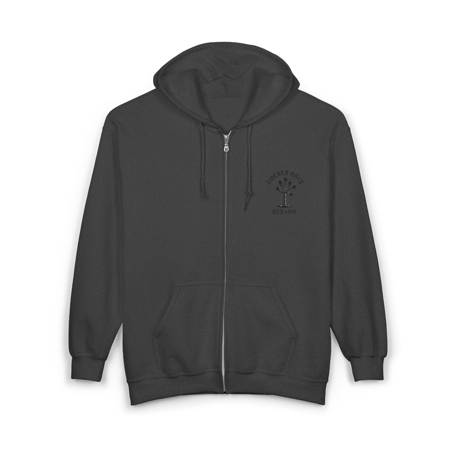 Locals Only Full Zip Up Hooded Sweatshirt