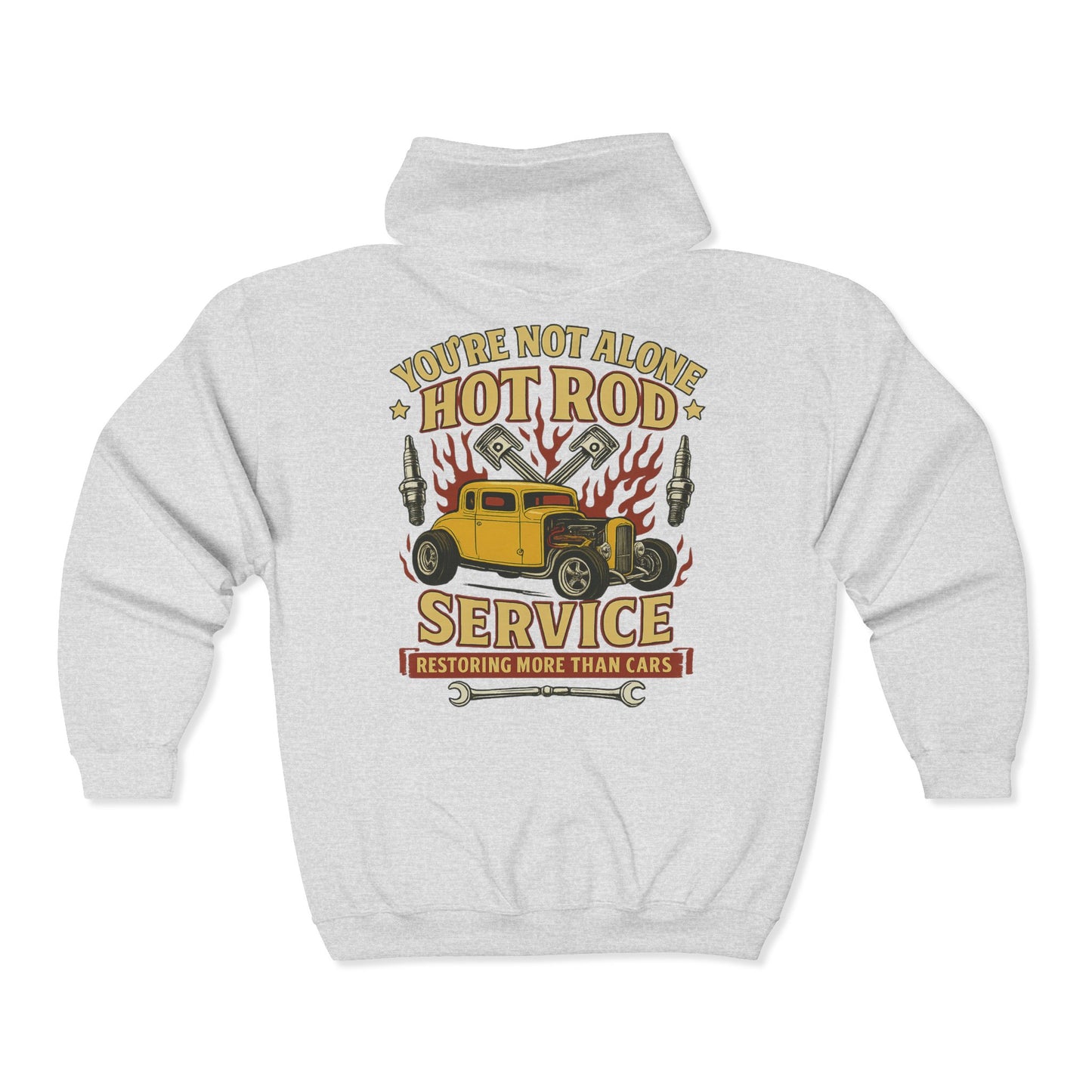 Hot Rod Full Zip Up Hoodie