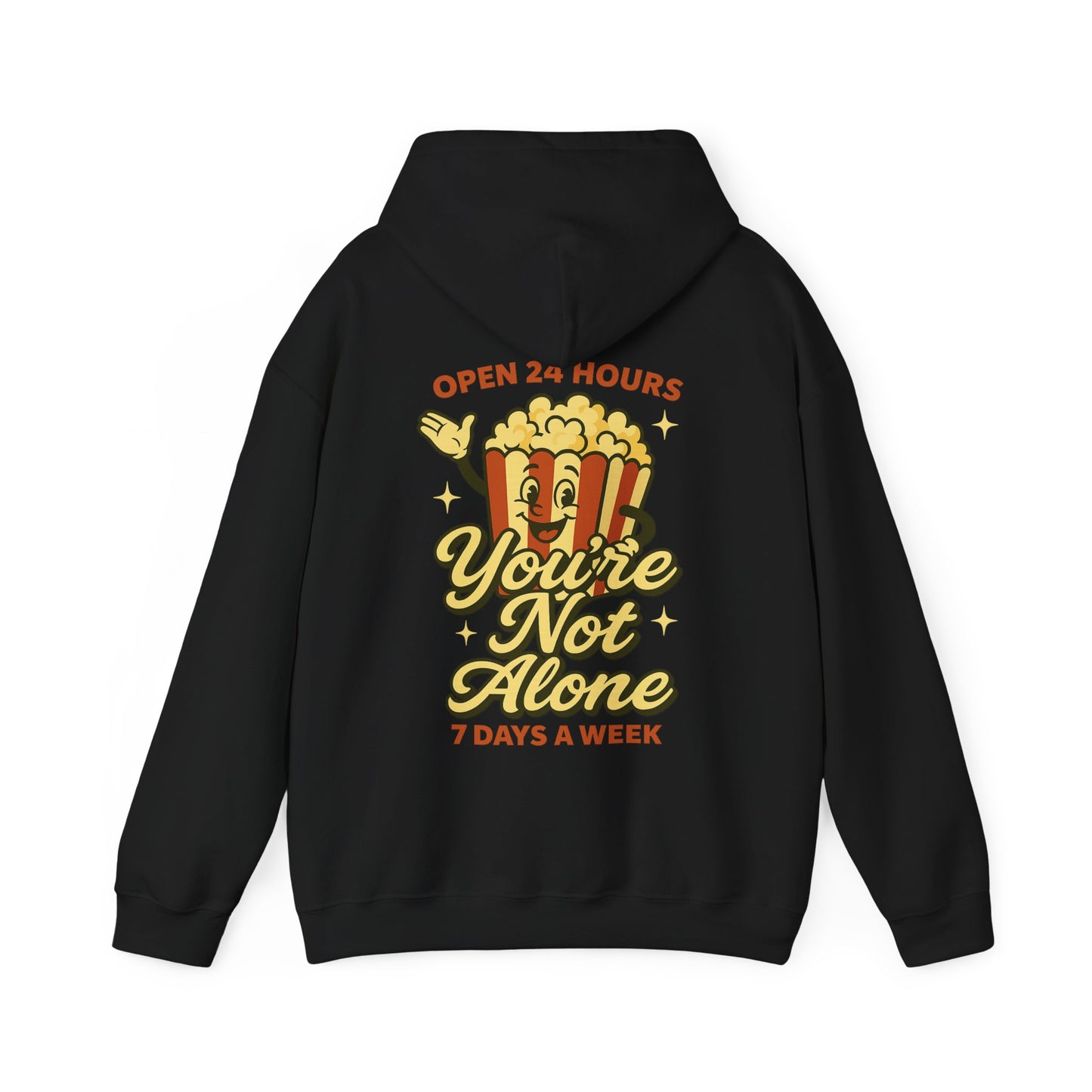 Open 24 Hours Hoodie Popcorn Edition