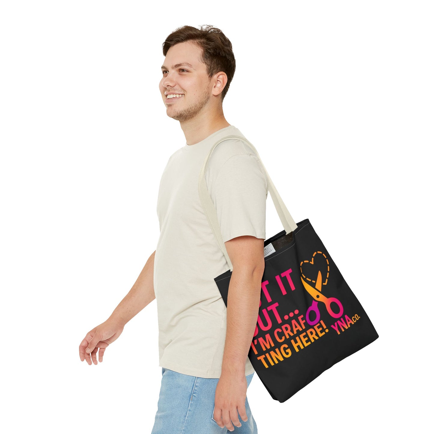 You're Not Alone Tote Bag – Crafting Edition (Black)