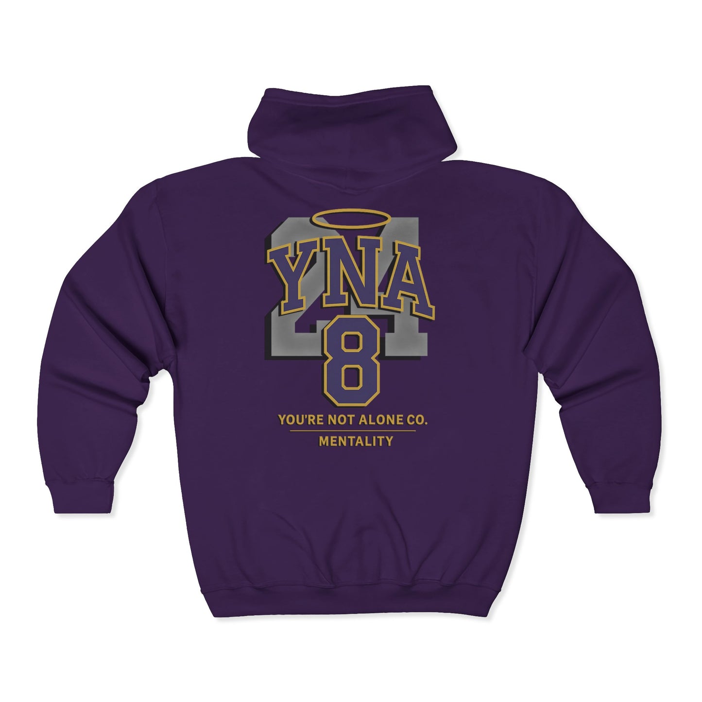 Mentality Full Zip Up Hooded Sweatshirt