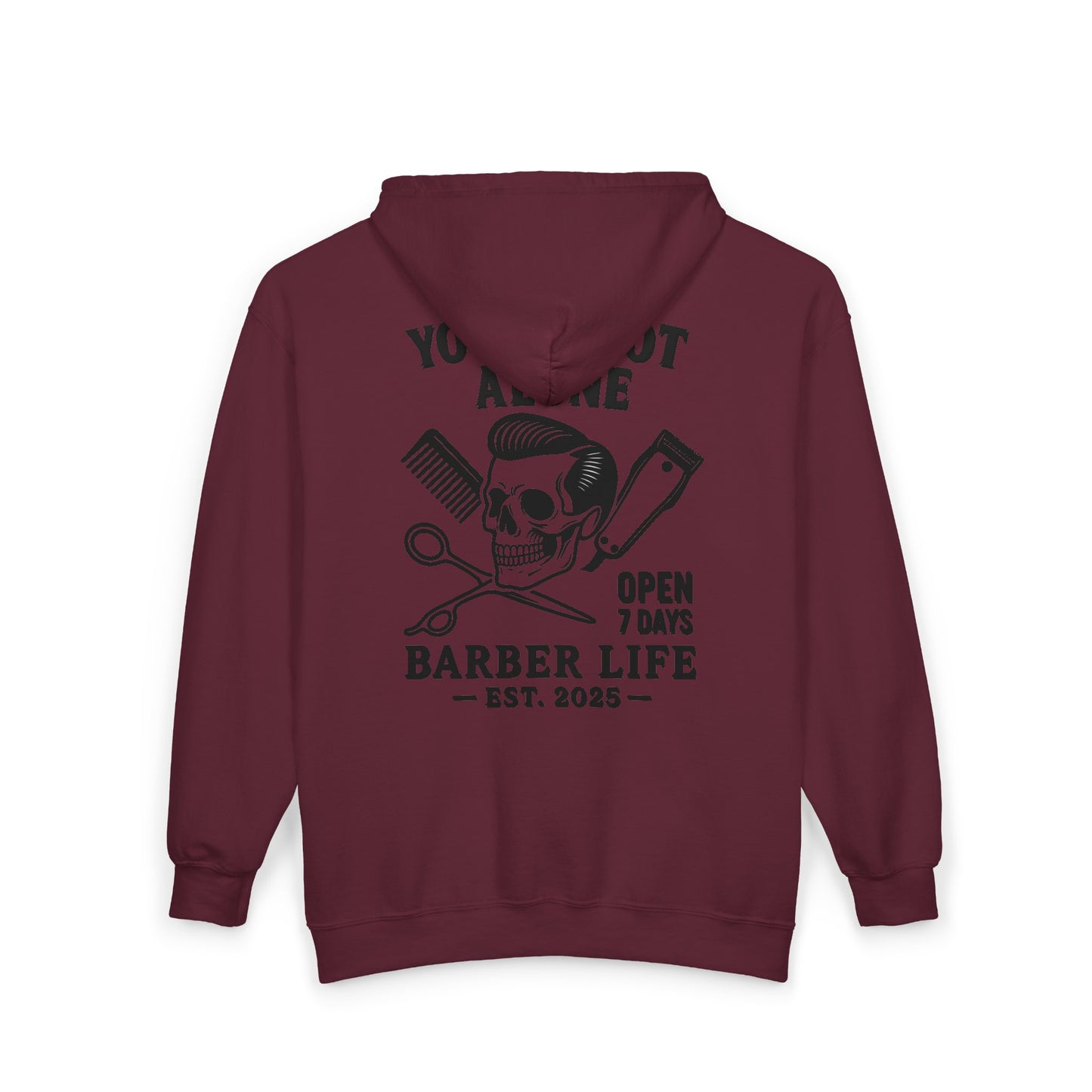Barber Life Full Zip Up Hoodie