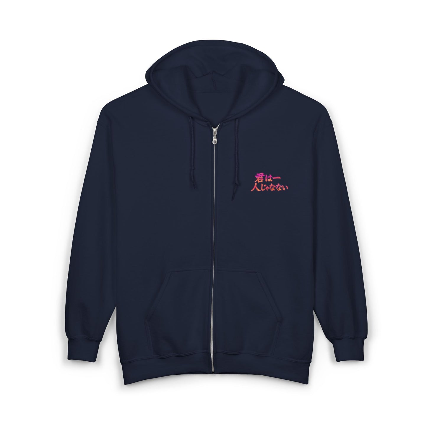 Anime Full Zip Up Hooded Sweatshirt