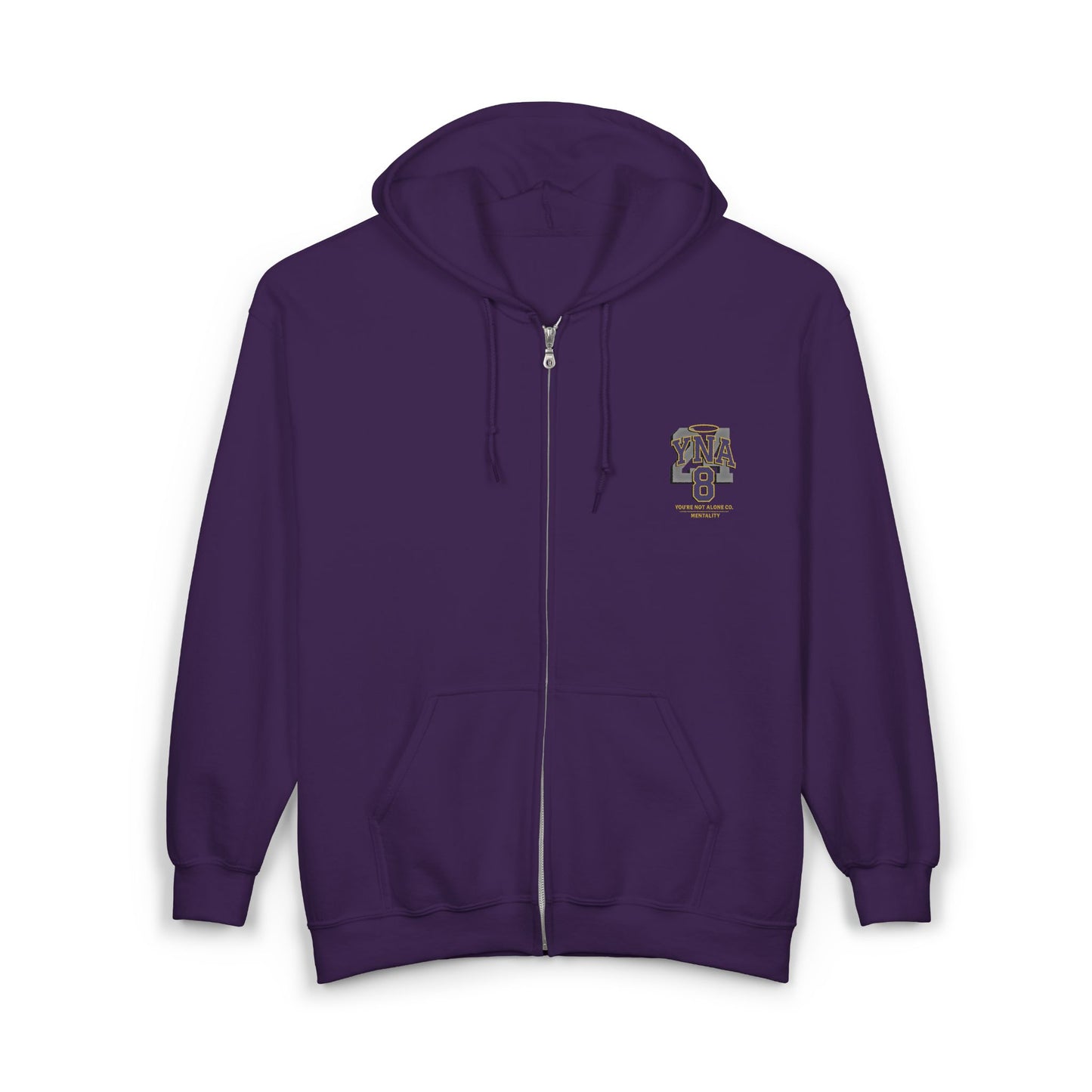 Mentality Full Zip Up Hooded Sweatshirt