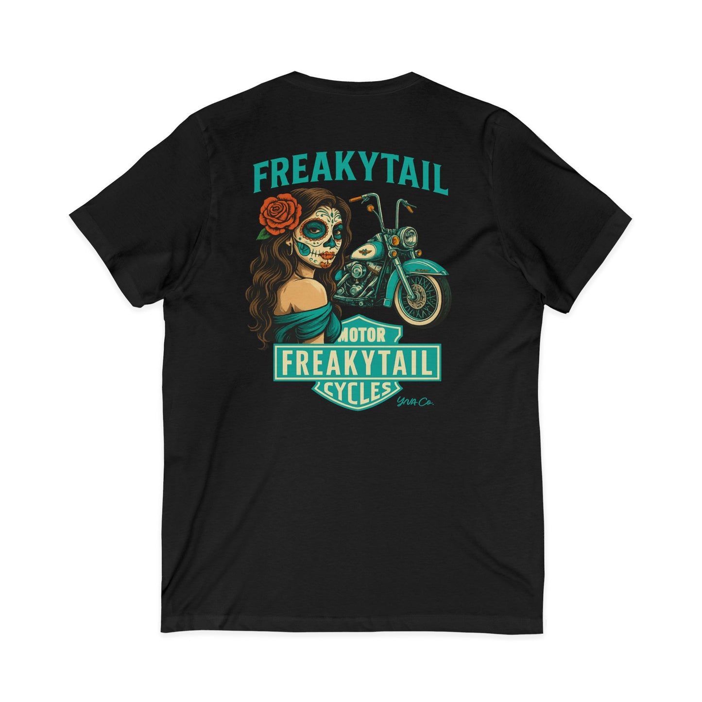 YNA x FREAKYTAIL Dias De Los Muertos Women's V-Neck Tee