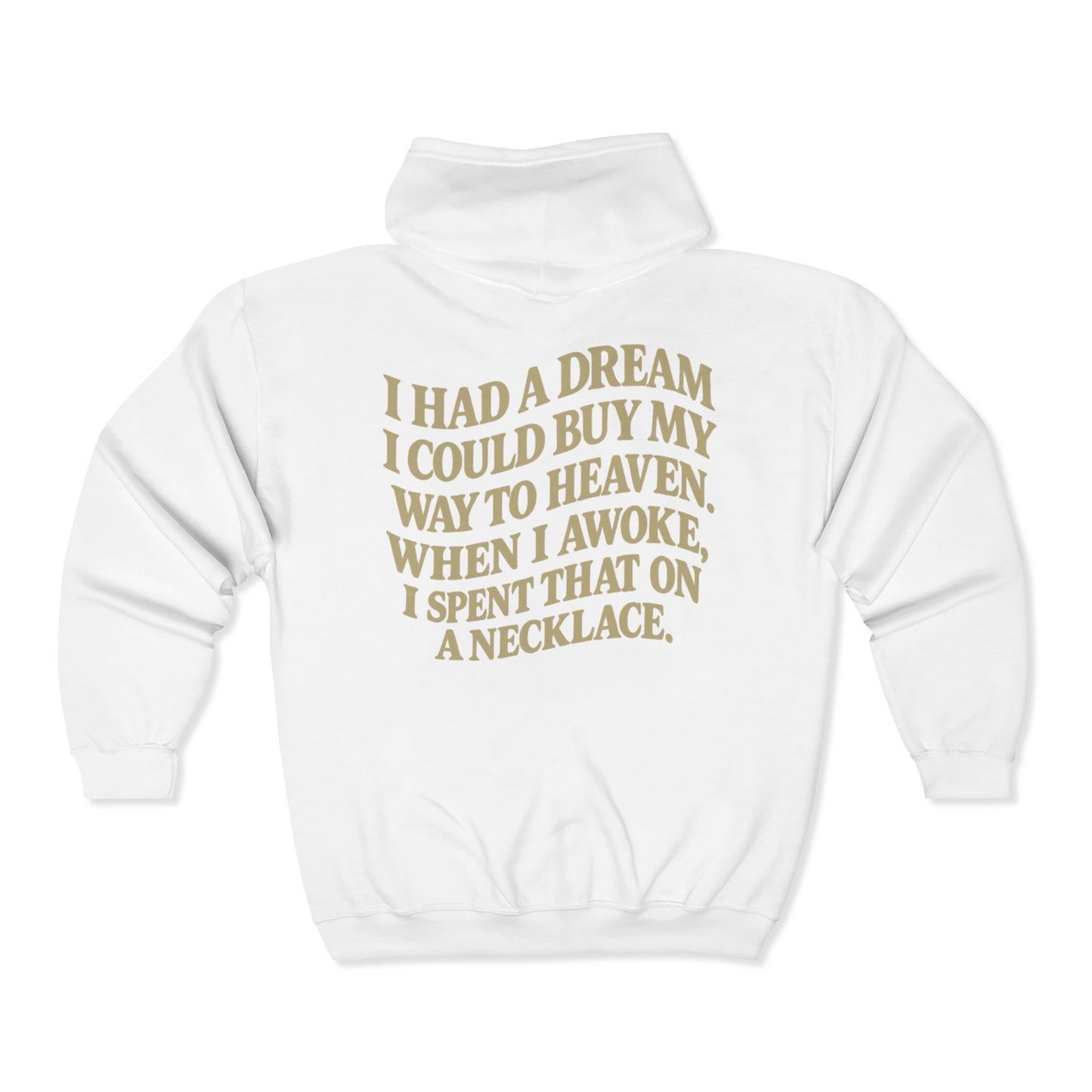 Wait 'Till My Money Right Full Zip Up Hooded Sweatshirt