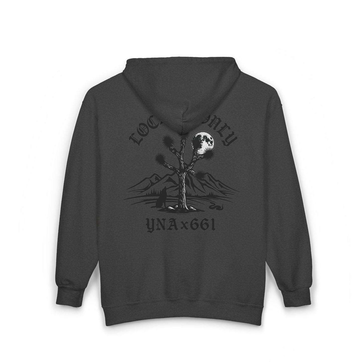 Locals Only Full Zip Up Hooded Sweatshirt